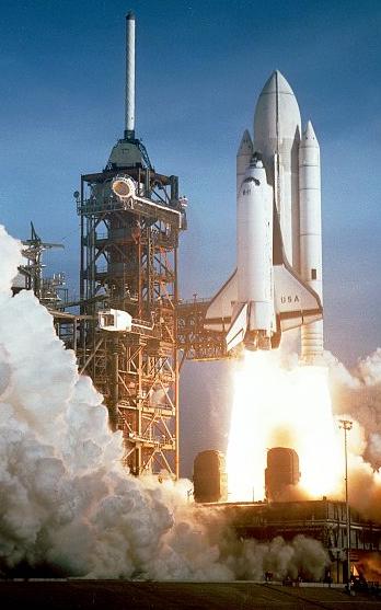 Space Shuttle Columbia launching